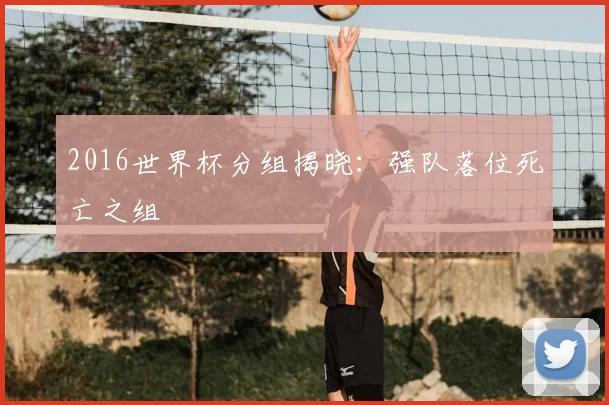 2016世界杯分组揭晓：强队落位死亡之组